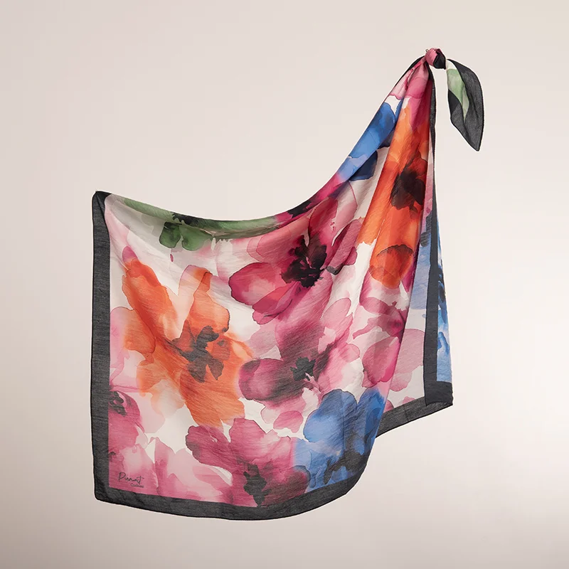 Spring Viscon Eşarp | Sulu Boya