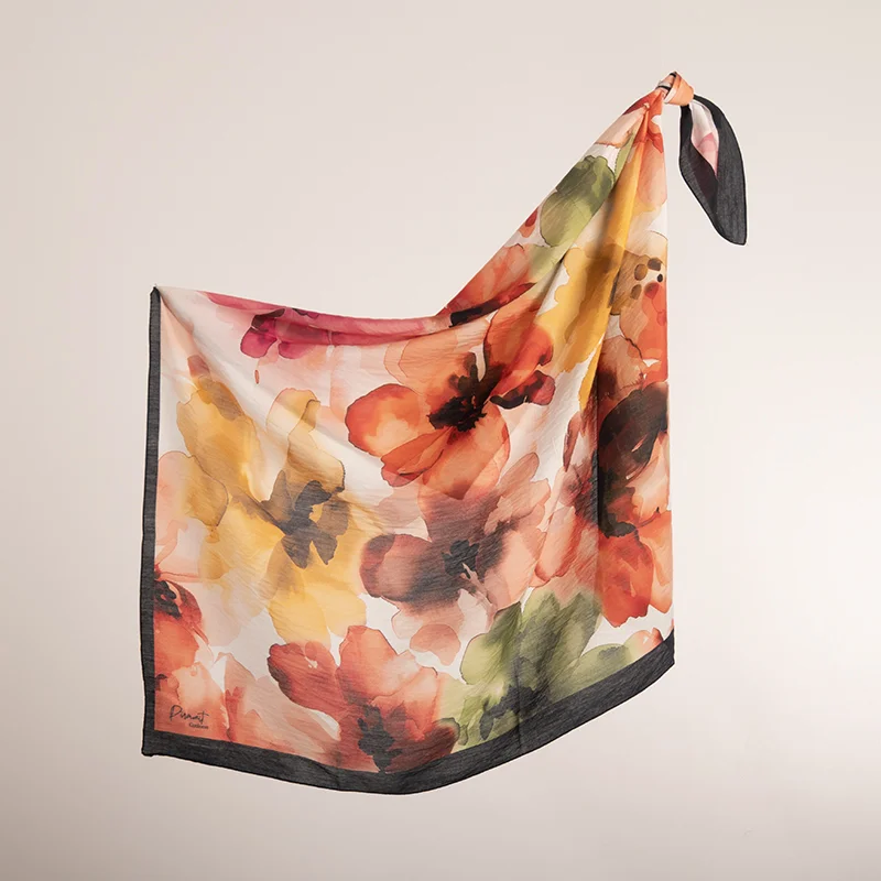 Spring Viscon Eşarp | Sulu Boya